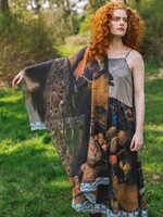 Market of Stars Wild Beauty Scarf Peacock Monkey