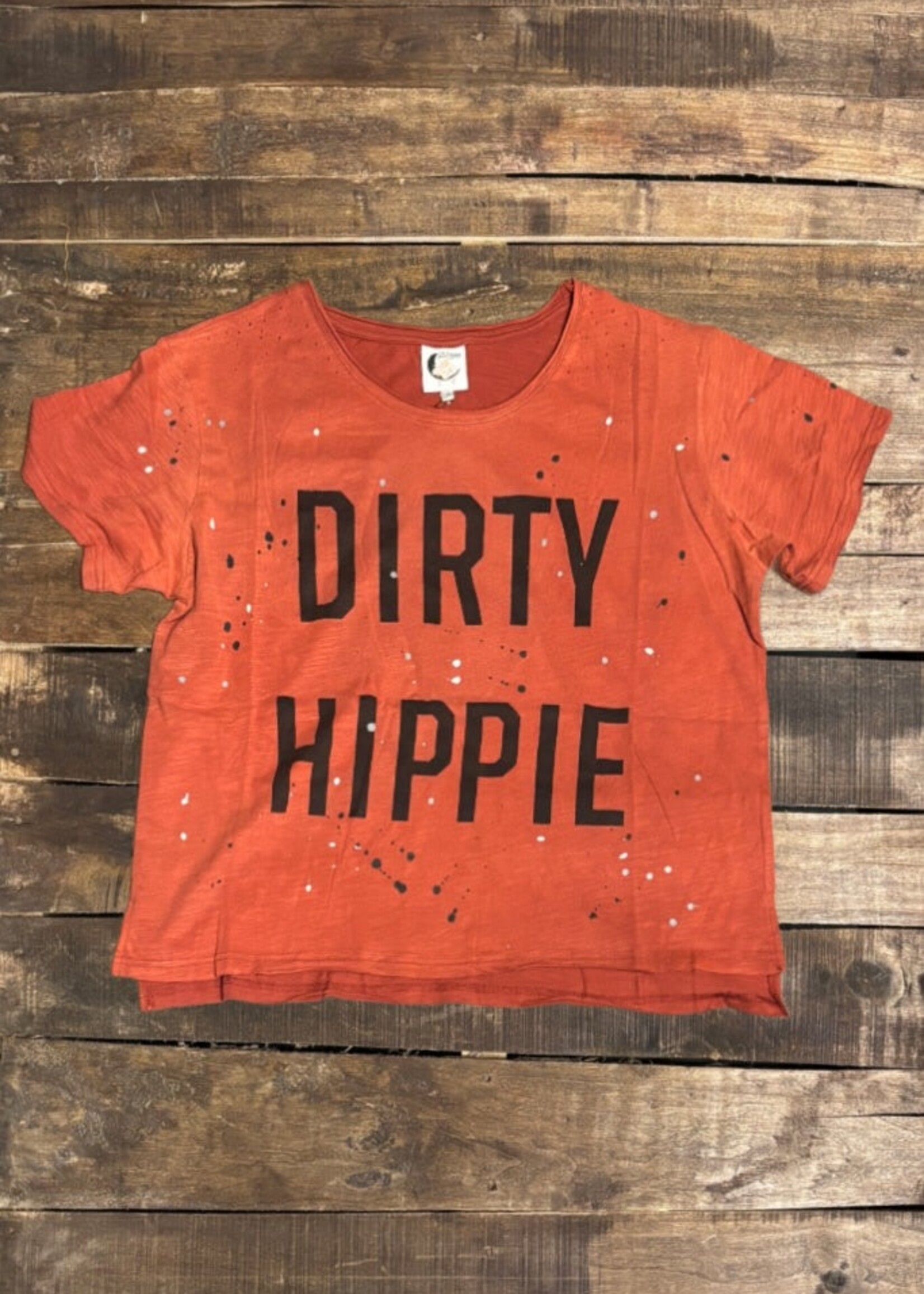 Jaded Gypsy Clothing Dirty Hippie Tee - Vintage Rust