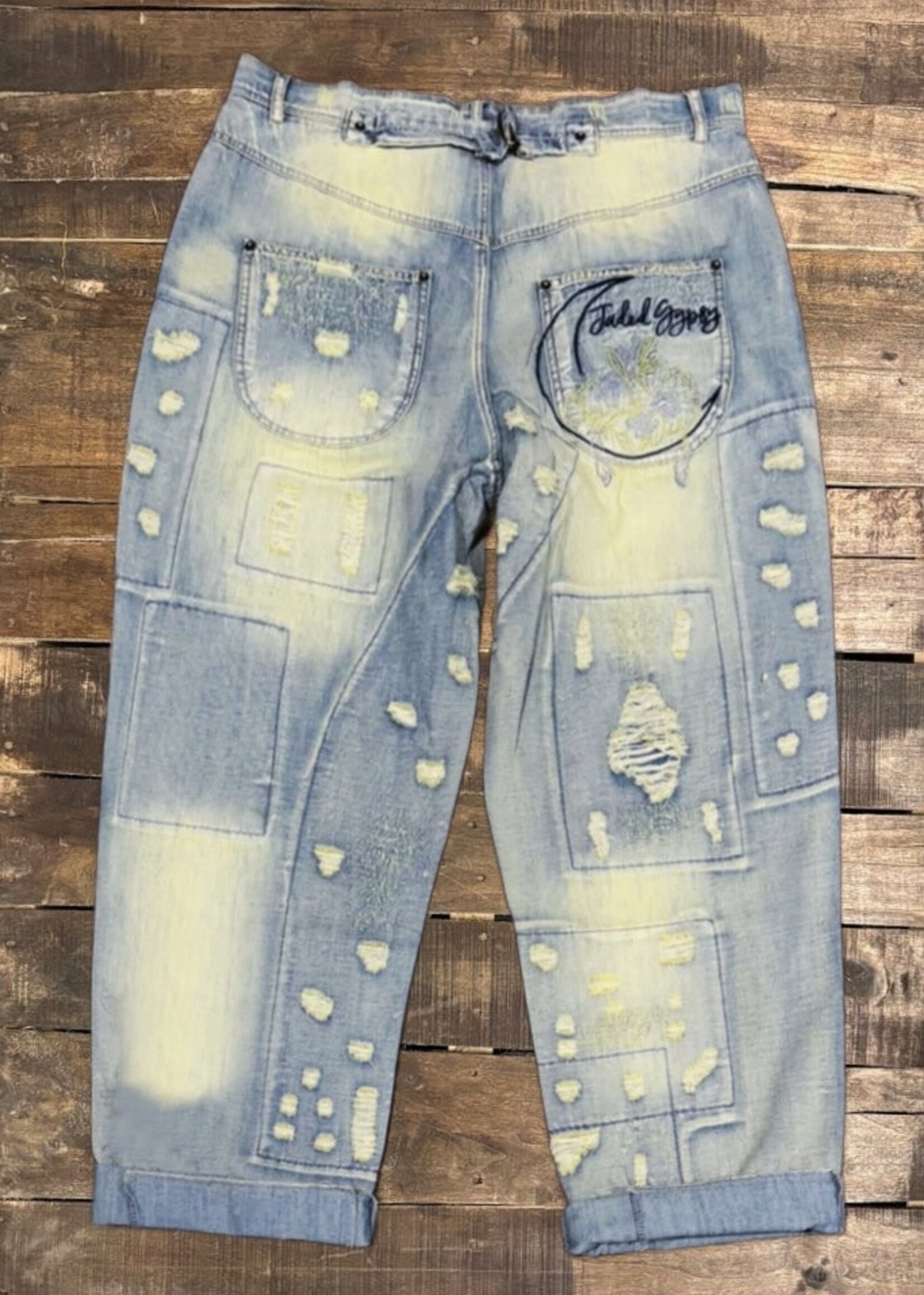 Jaded Gypsy Peace & Love Jeans Braveheart