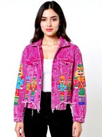 Bibi Nutcracker Corduroy Jacket - Fuchsia Pink