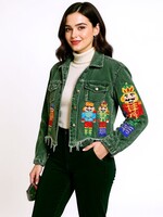 Bibi Nutcracker Corduroy Jacket - Green