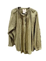 Jaded Gypsy Sweet Nothings Top Olive Dot One Size