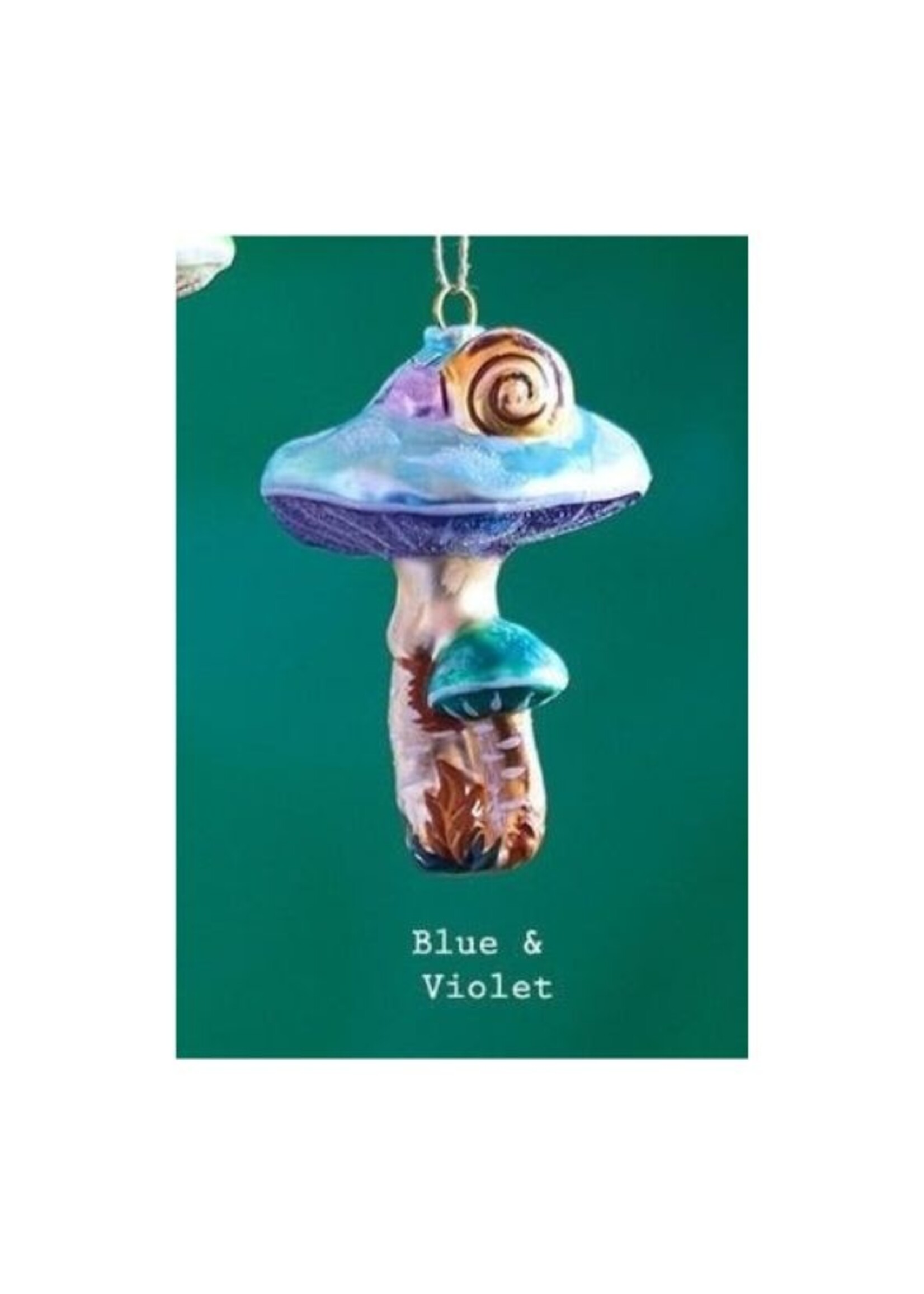 Nathalie Lete Nathalie Lete Garden Mushroom Ornaments 4.25"