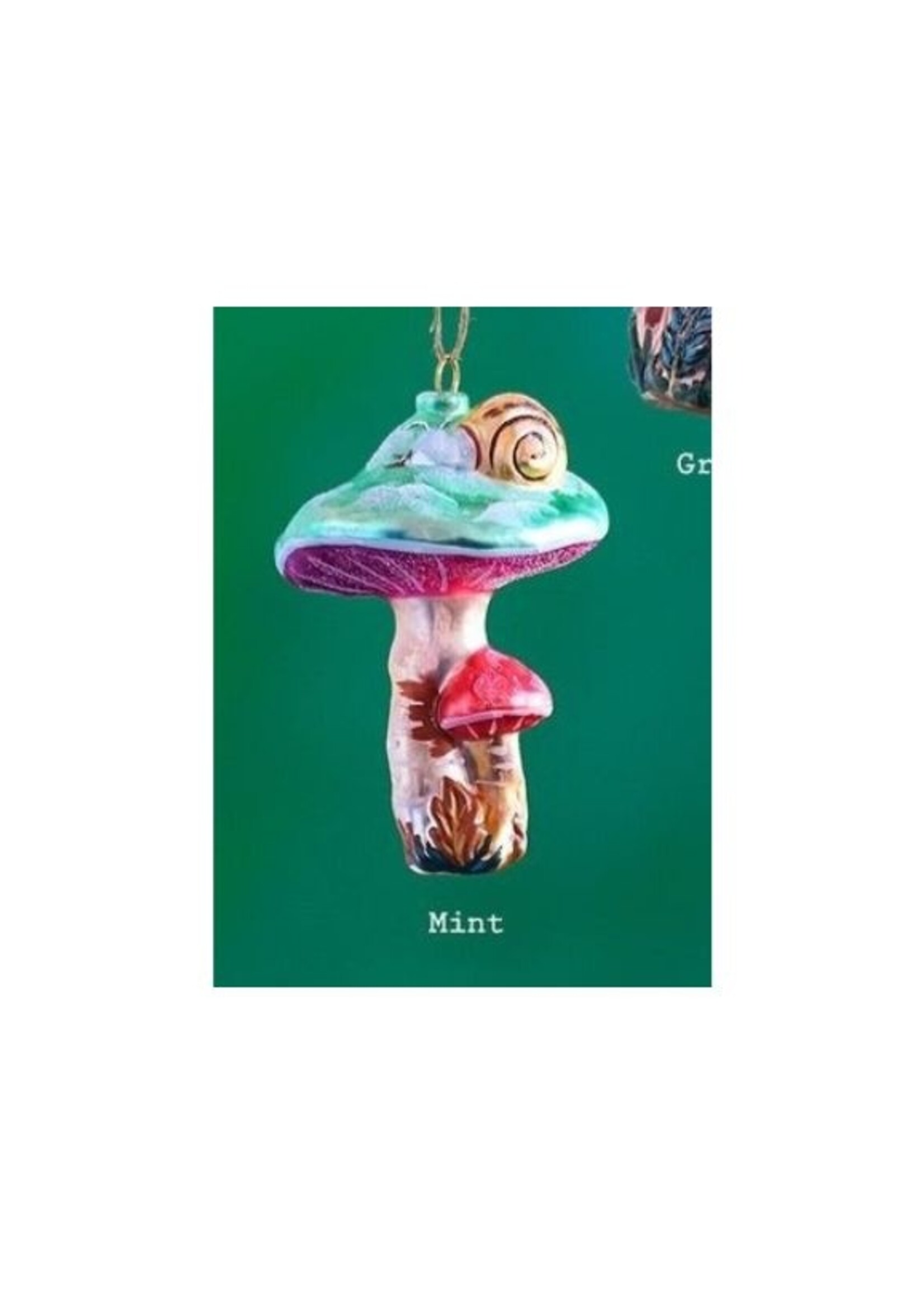 Nathalie Lete Nathalie Lete Garden Mushroom Ornaments 4.25"