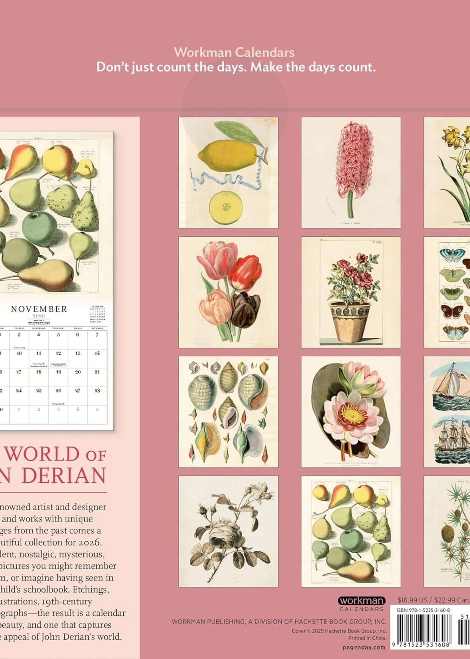 John Derian World of John Derian 2026 Calendar