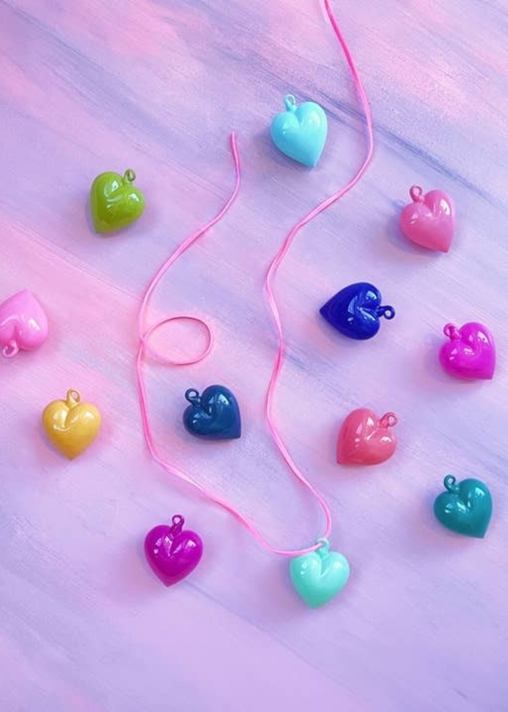 Glitterville Glass Heart Ornaments 2"