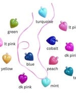 Glitterville Glass Heart Ornaments 2"