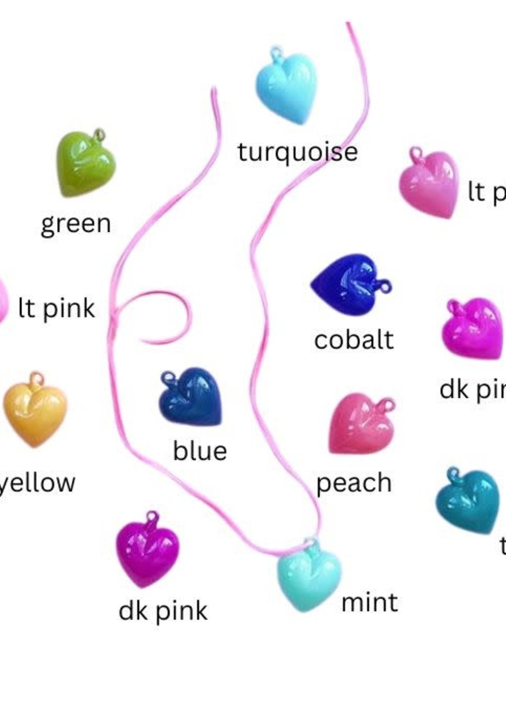 Glitterville Glass Heart Ornaments 2"