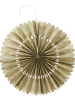 Jewel Tone Paper Fan 16" Lt Green