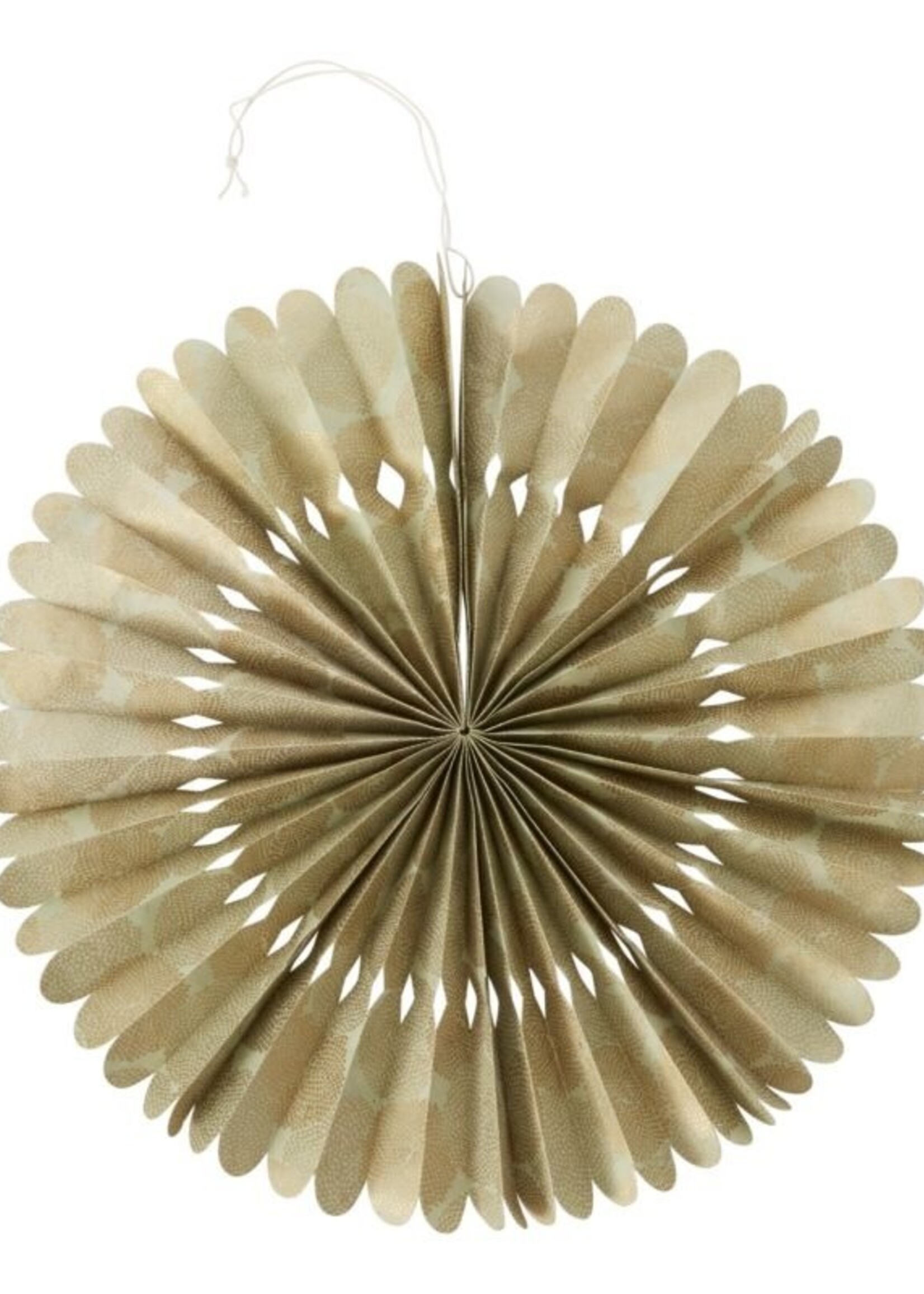 Jewel Tone Paper Fan 16" Lt Green