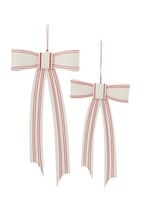 Candace Metal Ribbon Ornament - Lg 12"