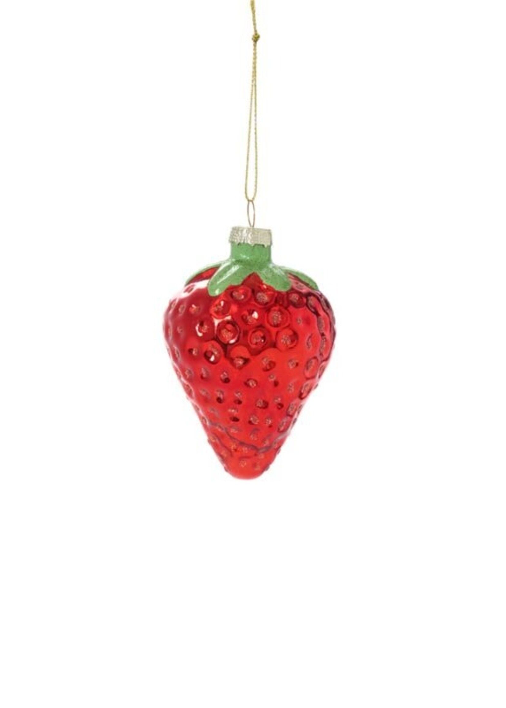 Strawberry Glass Ornament