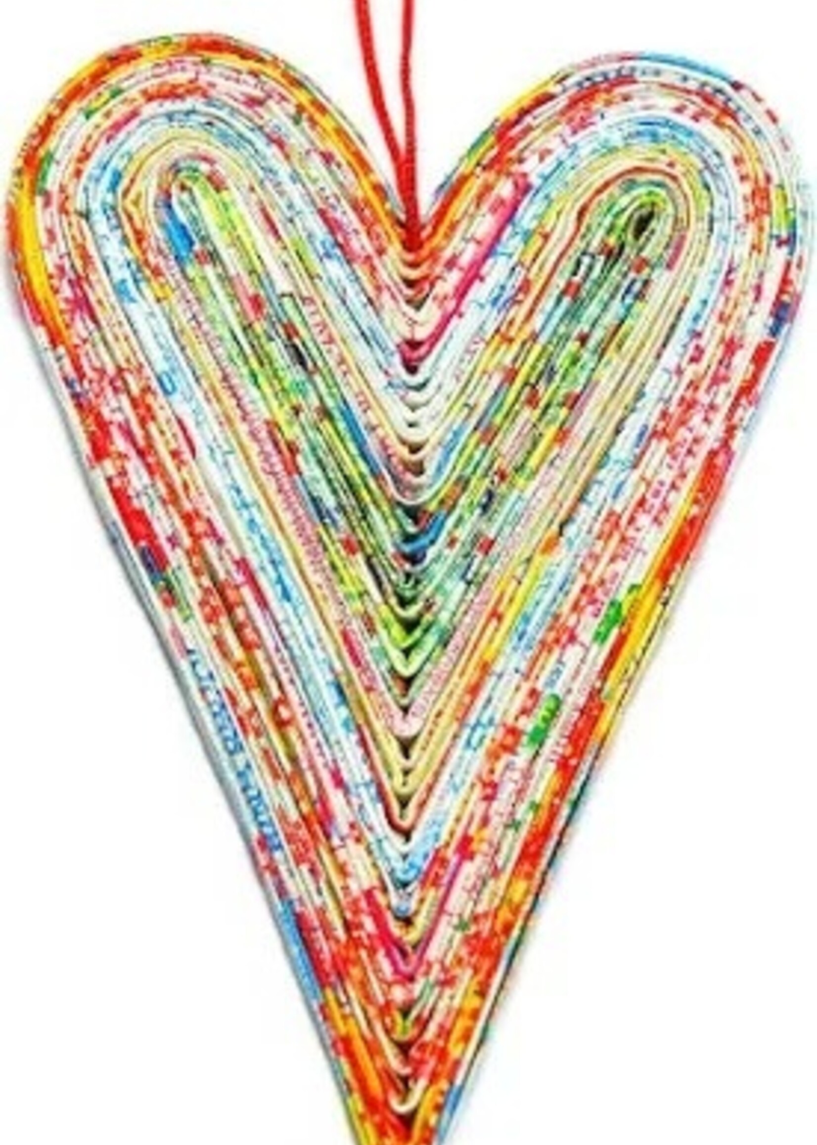 Recycled Heart Ornament - Fair Trade
