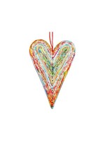 Recycled Magazine Heart Ornament - Fair Trade