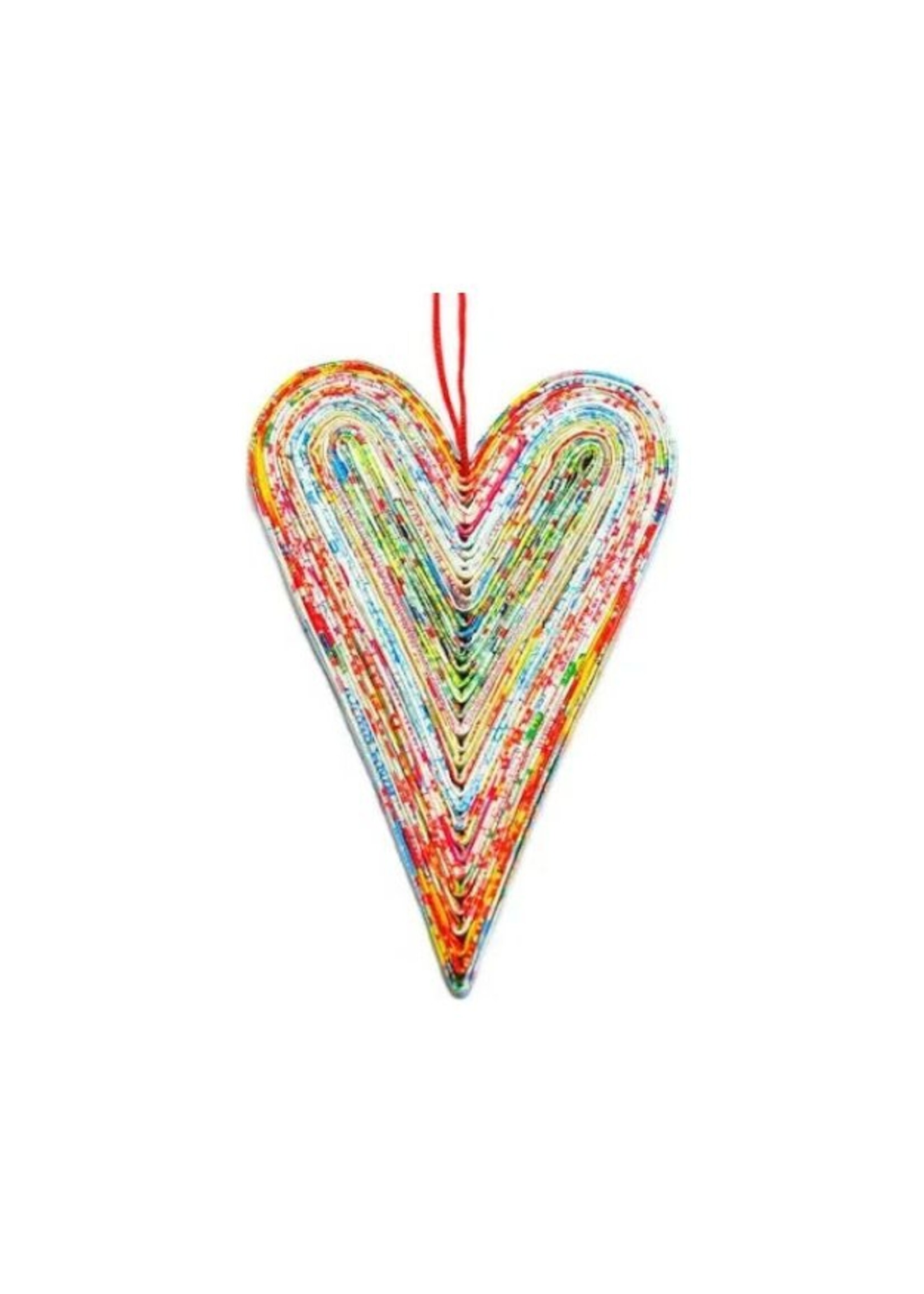 Recycled Heart Ornament - Fair Trade