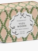 Paddywax Candles CHÉRIE PRINTED TIN -YUZU WOODS