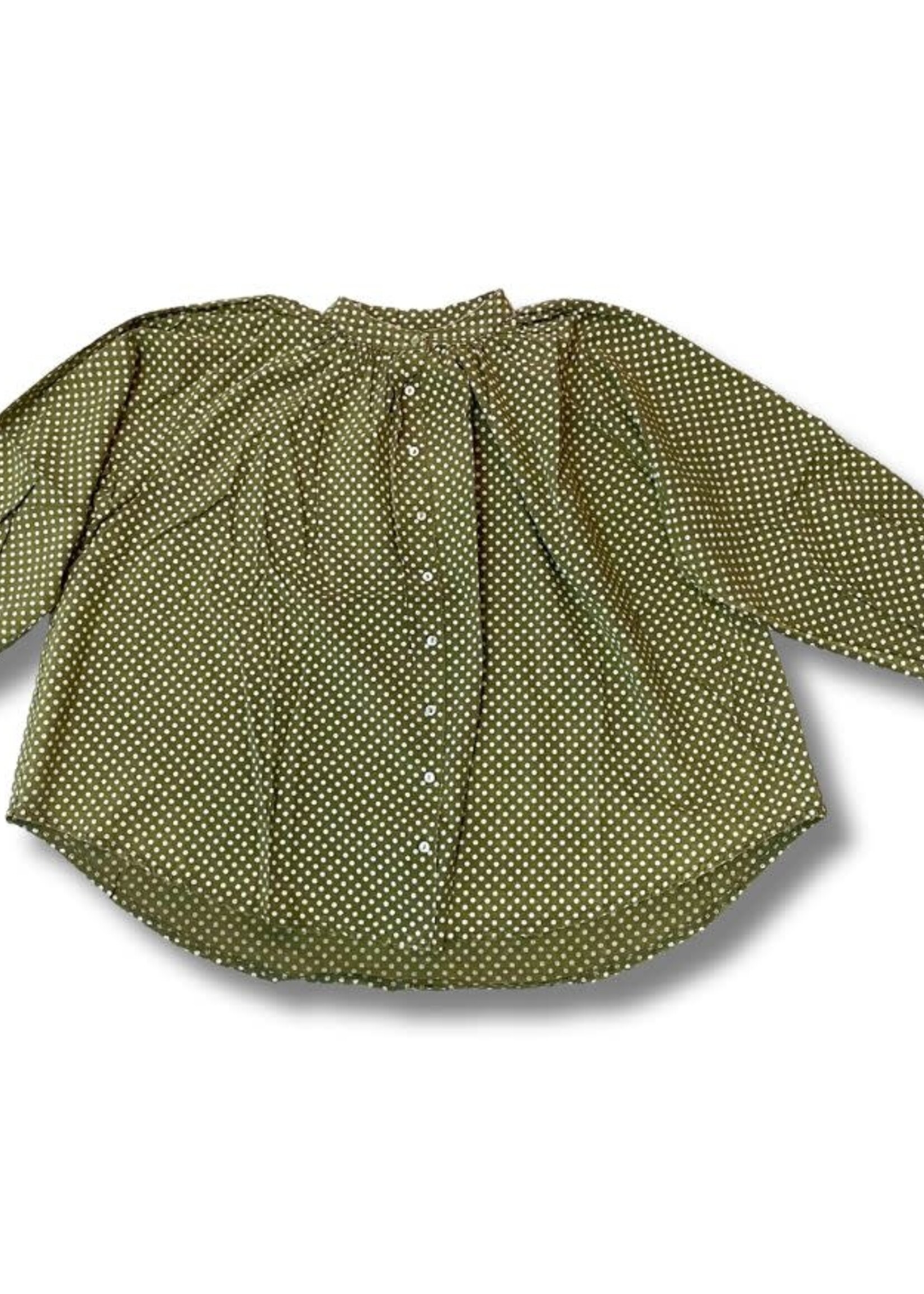 Jaded Gypsy Clothing Sweet Nothings Top Olive Dot One Size