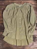 Jaded Gypsy Clothing Sweet Nothings Top Olive Dot One Size