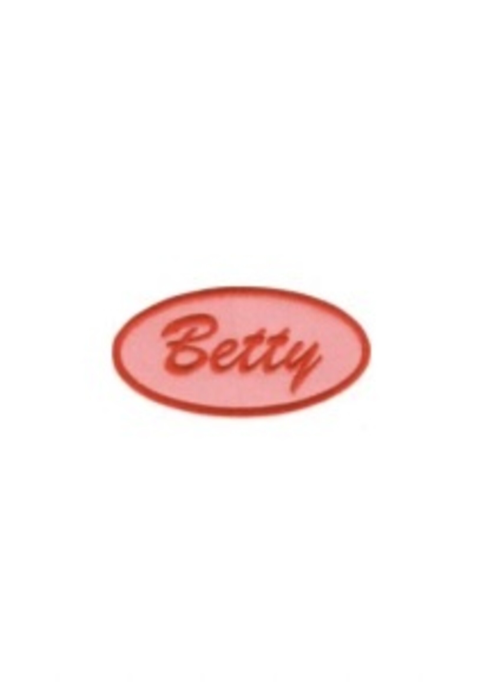 Embroidered Pink Retro Name Tag Patch