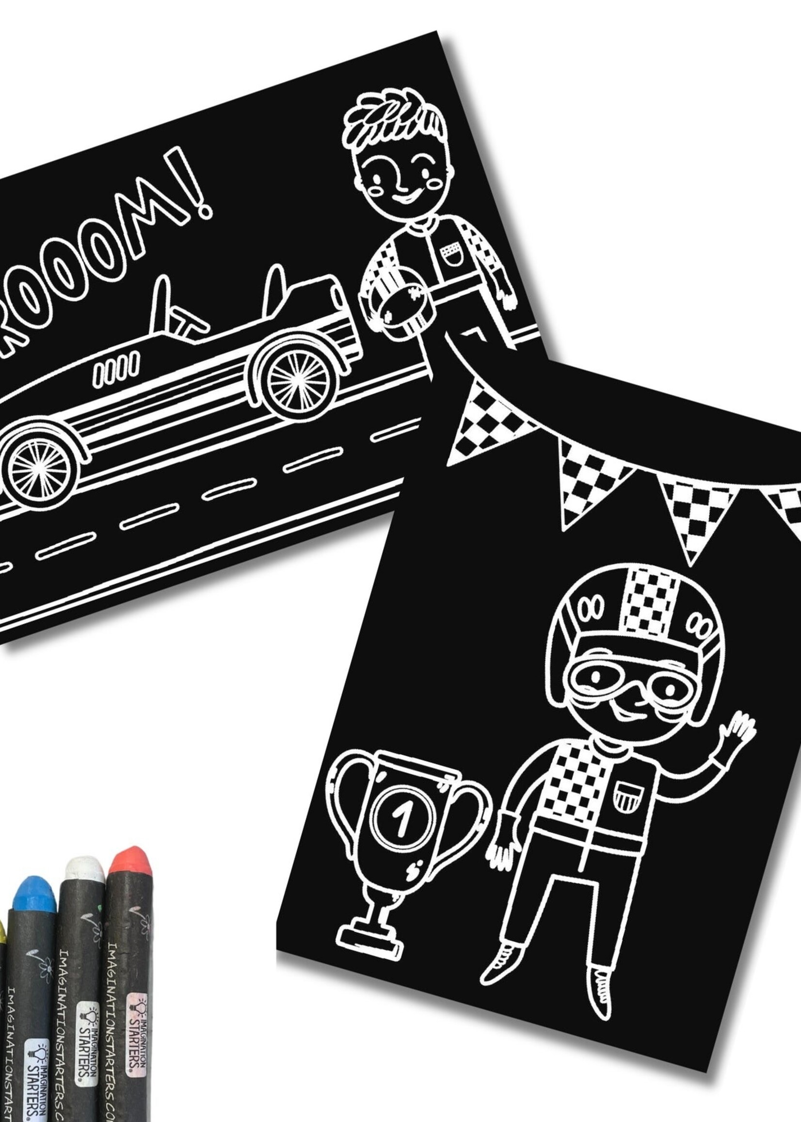 Chalkboard MiniMats Race Day