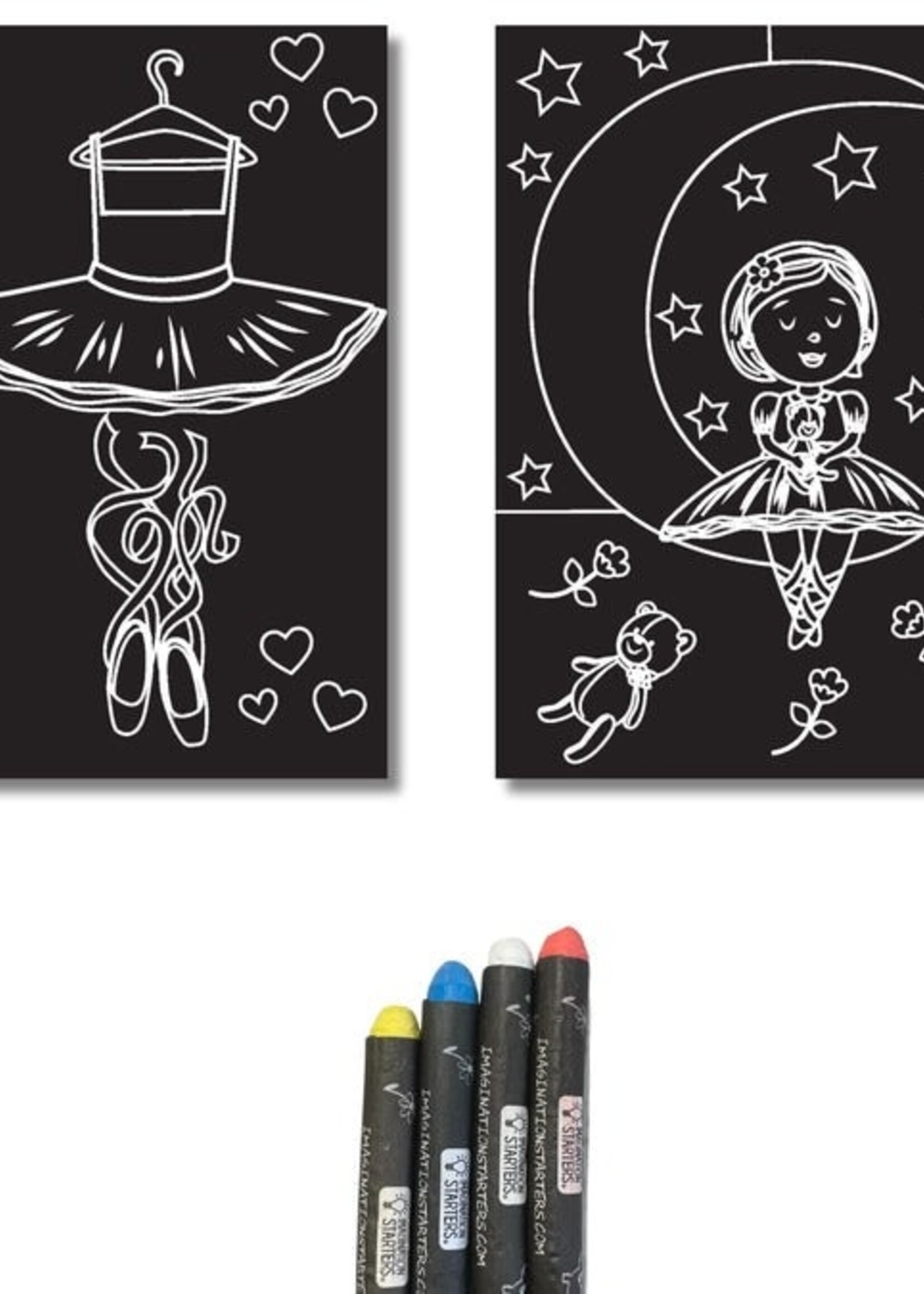 Chalkboard Minimats Cowboy & Cowgirl