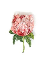 Trovelore Garden Peony Brooch Pin Handmade
