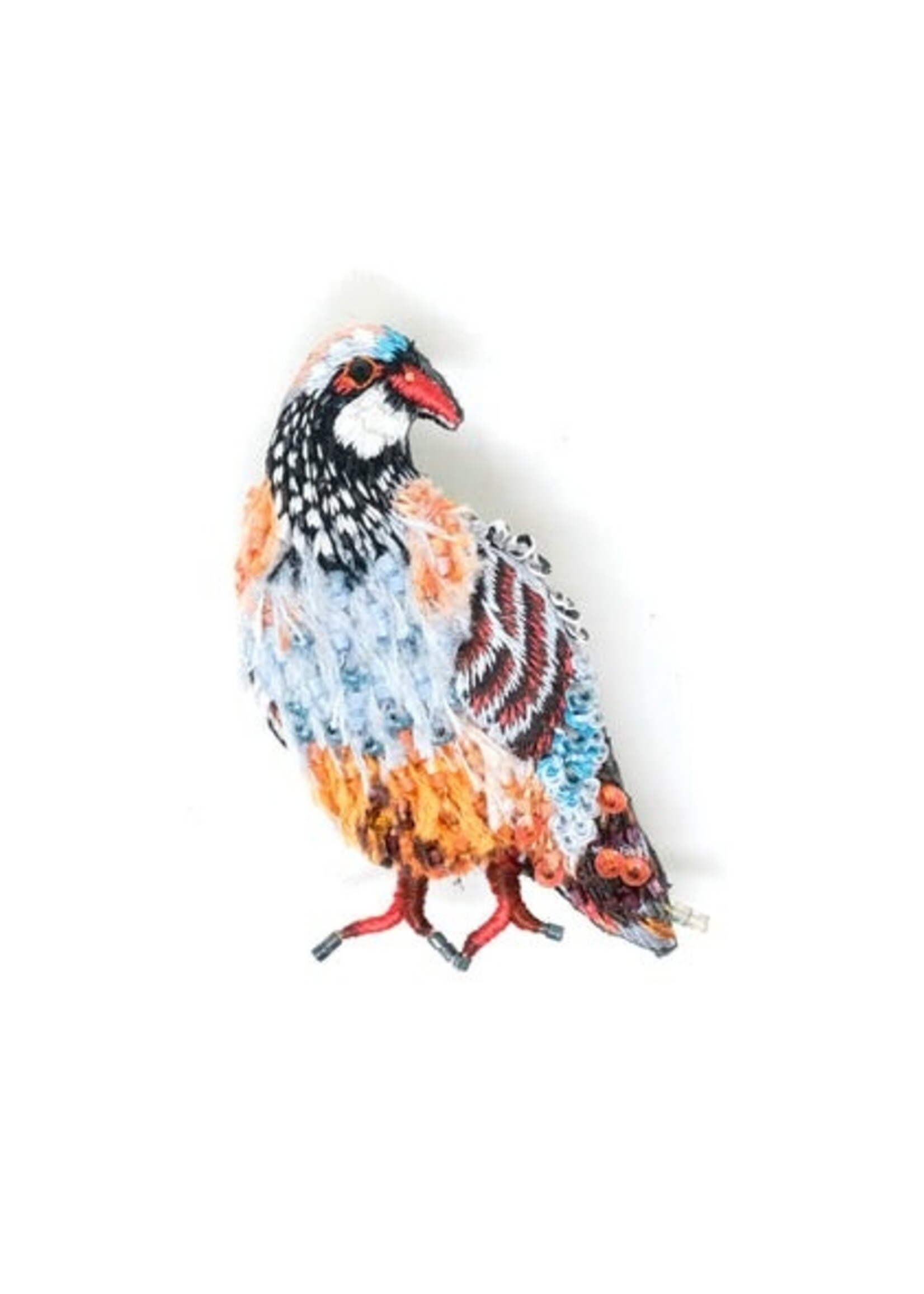 Trovelore Patridge Brooch Pin Handmade