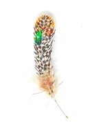Trovelore Peacock Pheasant Feather Brooch Pin Handmade