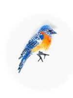 Trovelore Eastern Bluebird Brooch Pin Handmade