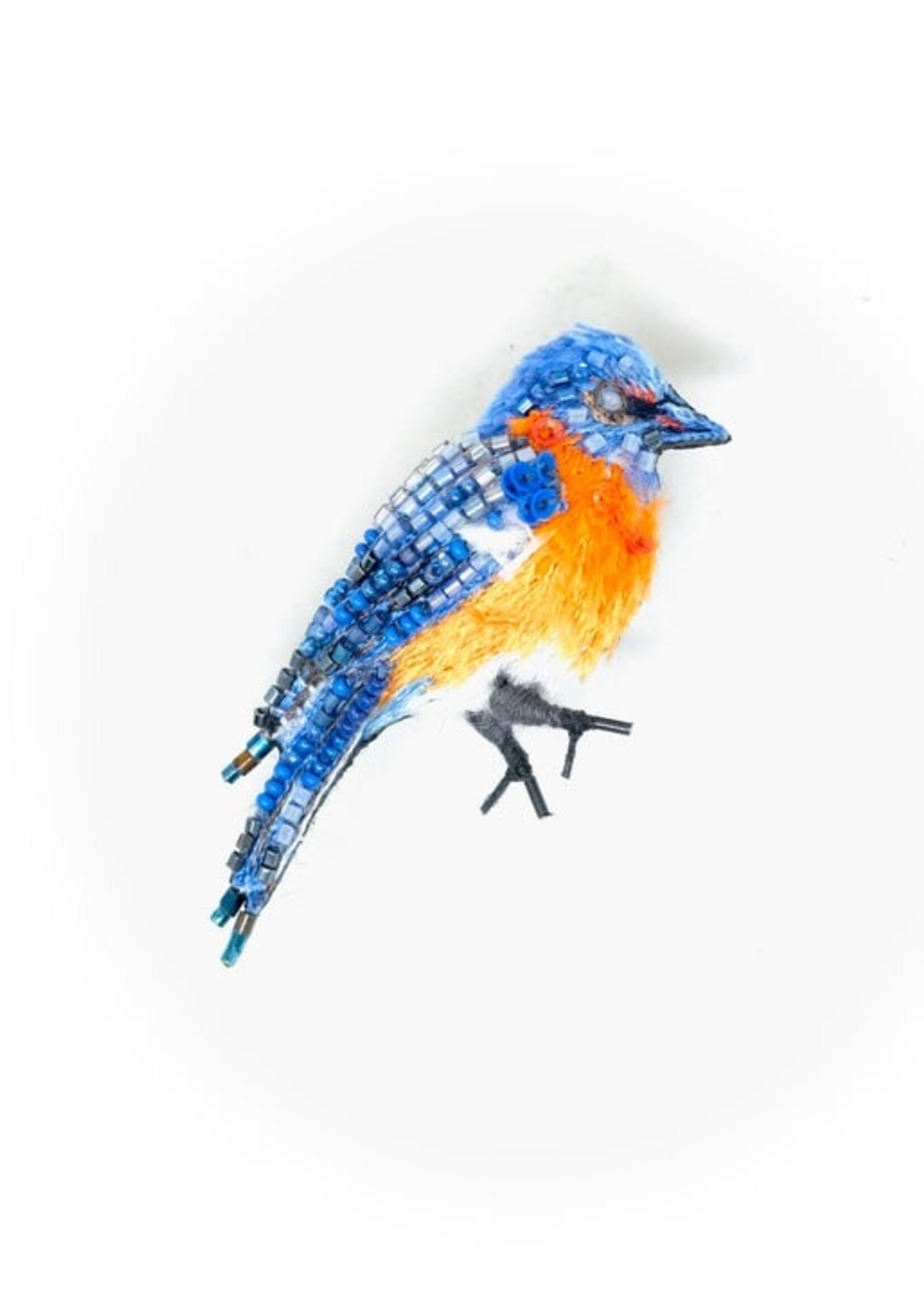 Trovelore Eastern Bluebird Brooch Pin Handmade