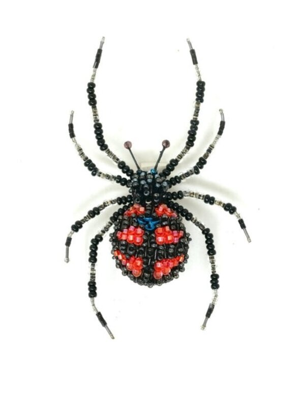 redback spider brooch