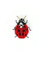 Trovelore Lady Bug Beetle Brooch Pin Handmade