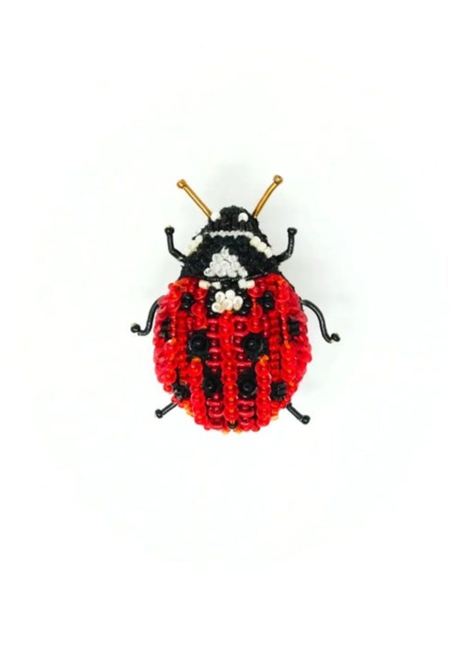 Trovelore Lady Bug Beetle Brooch Pin Handmade