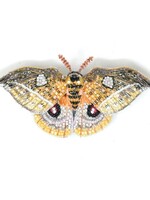 Trovelore Handmade Emperor Automaria Moth Brooch Pin