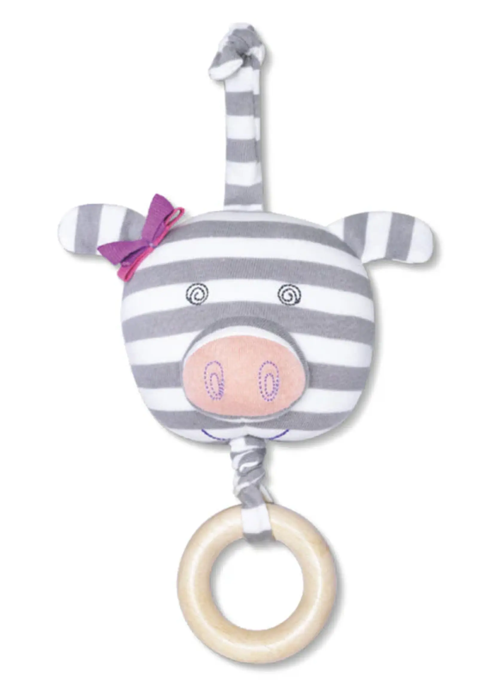 Organic Farm Buddies Waggling Pull Toys Penny Pig