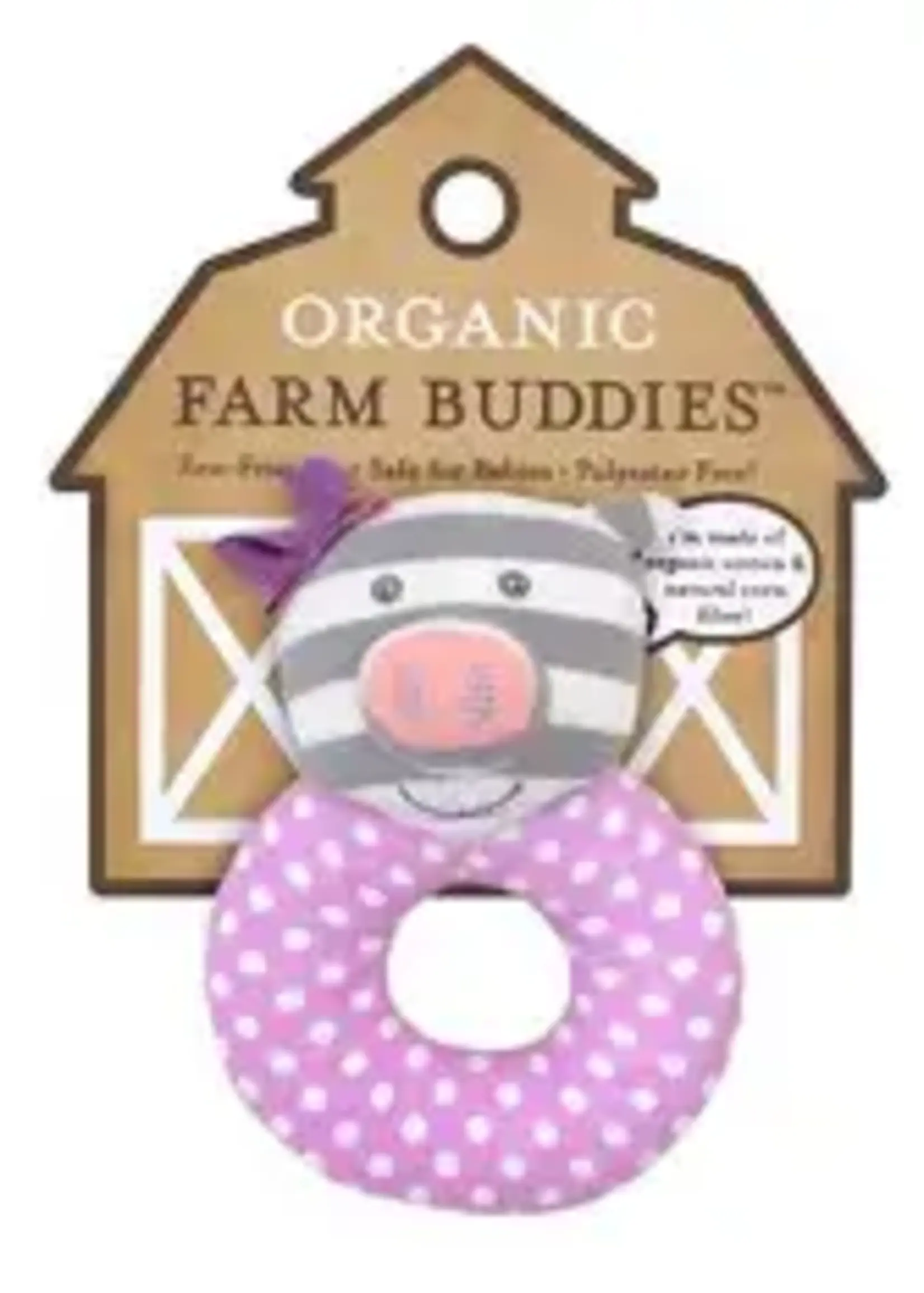 Organic Farm Buddies Rattle Penny Pig