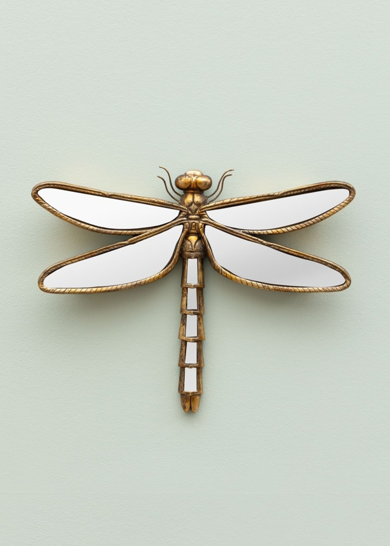 Mirrored Dragonfly Wall Decor