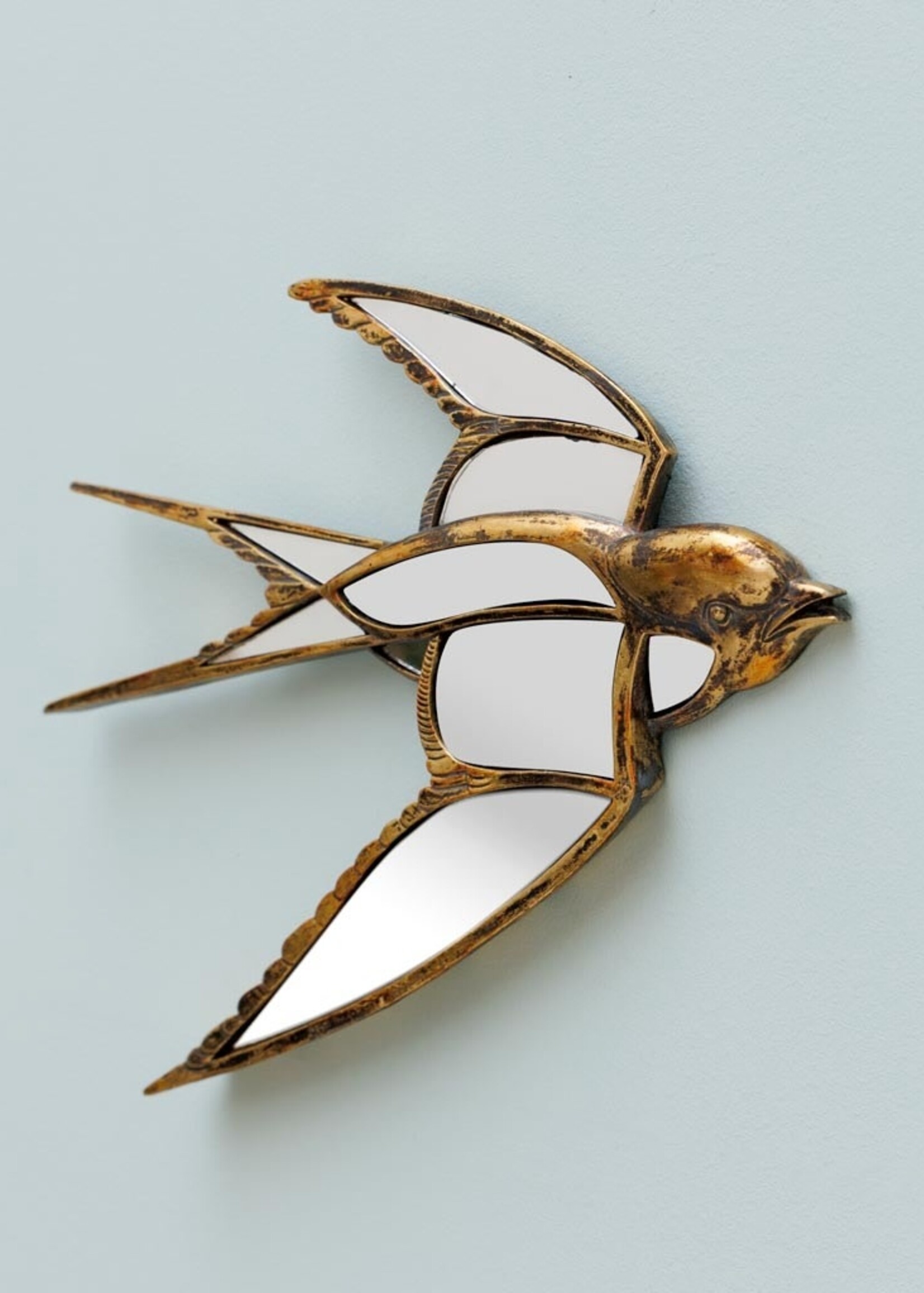 Mirrored Swallow Bird Wall Decor
