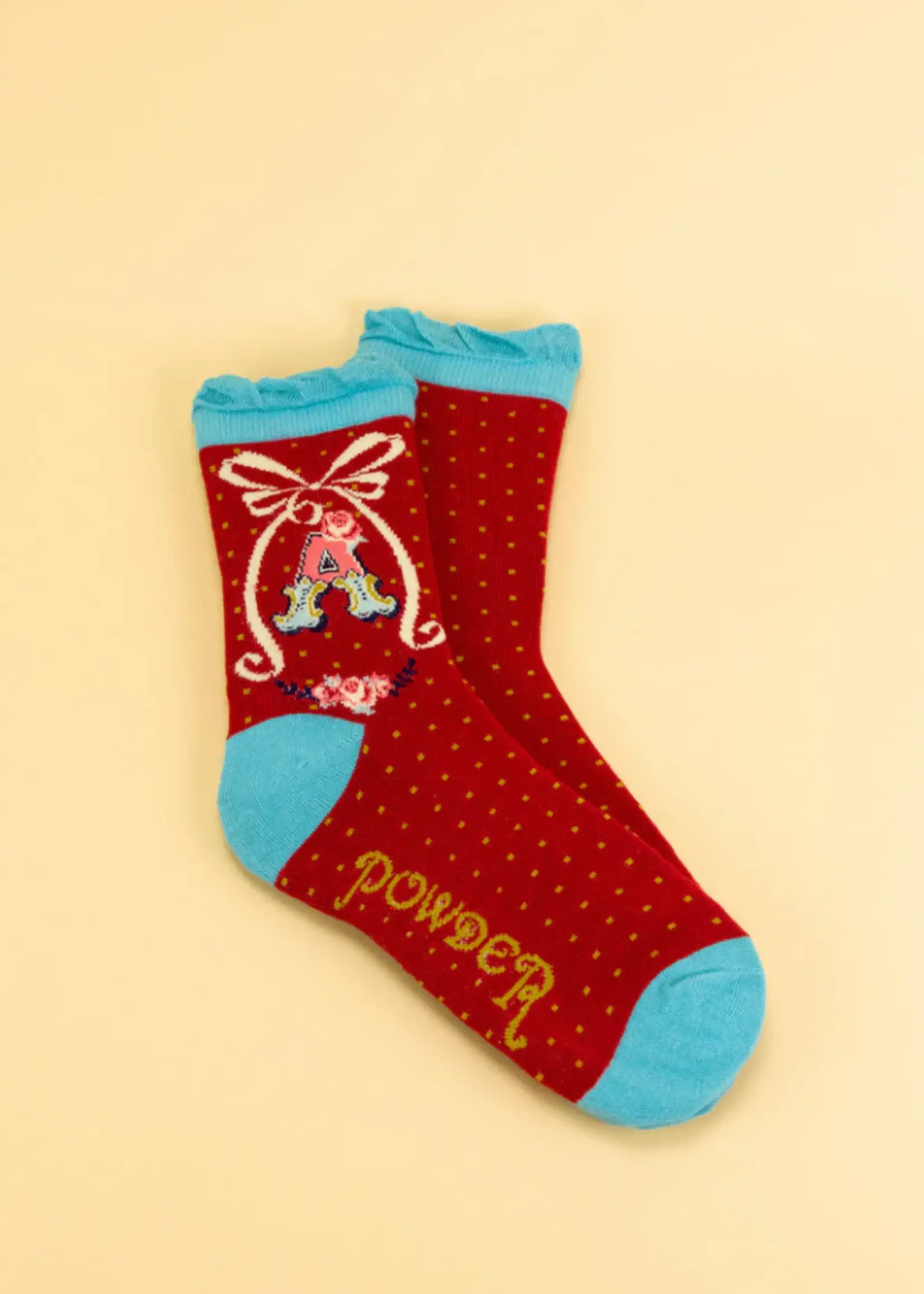 Powder UK A-Z Initial Socks