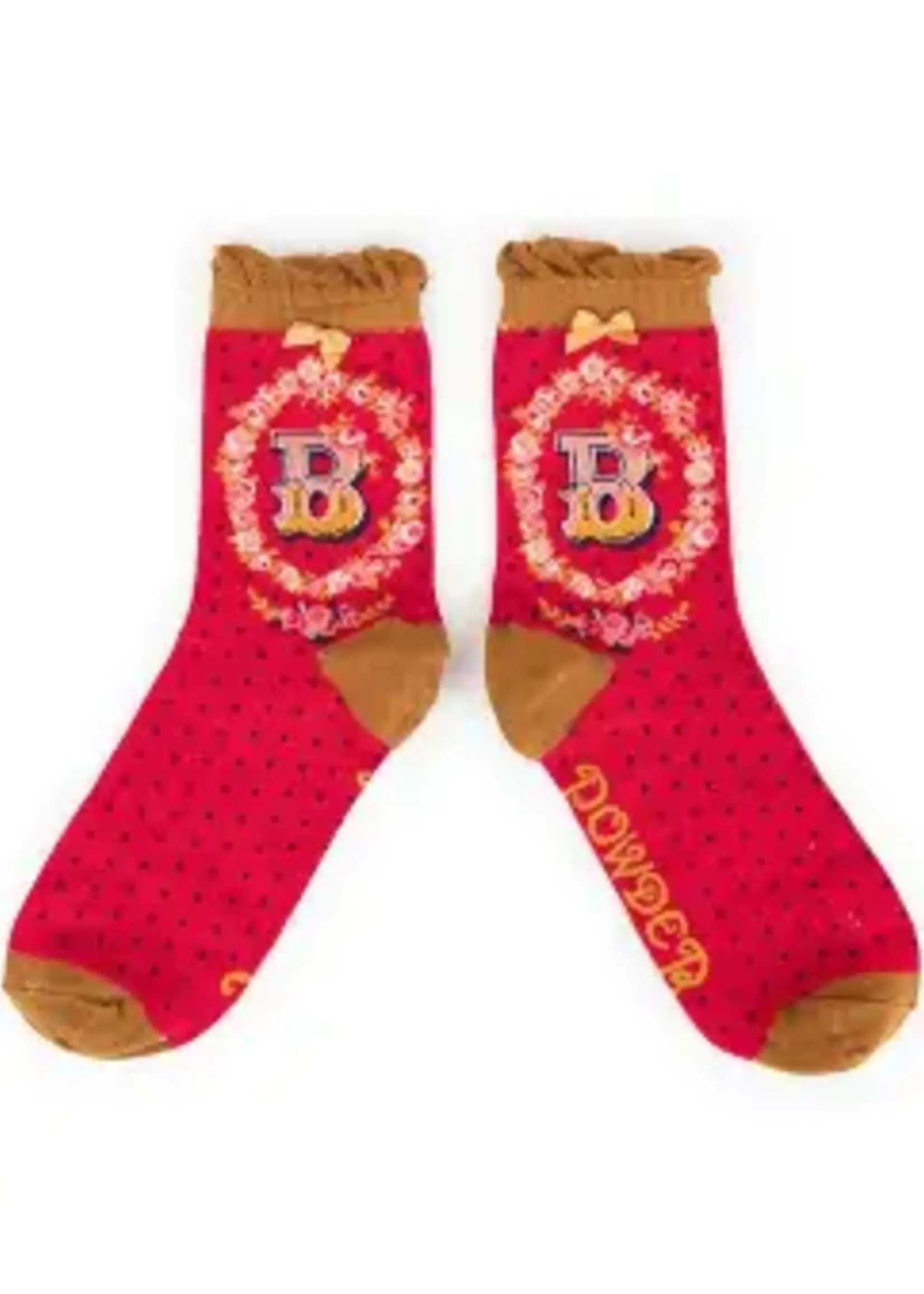 Powder UK A-Z Initial Socks