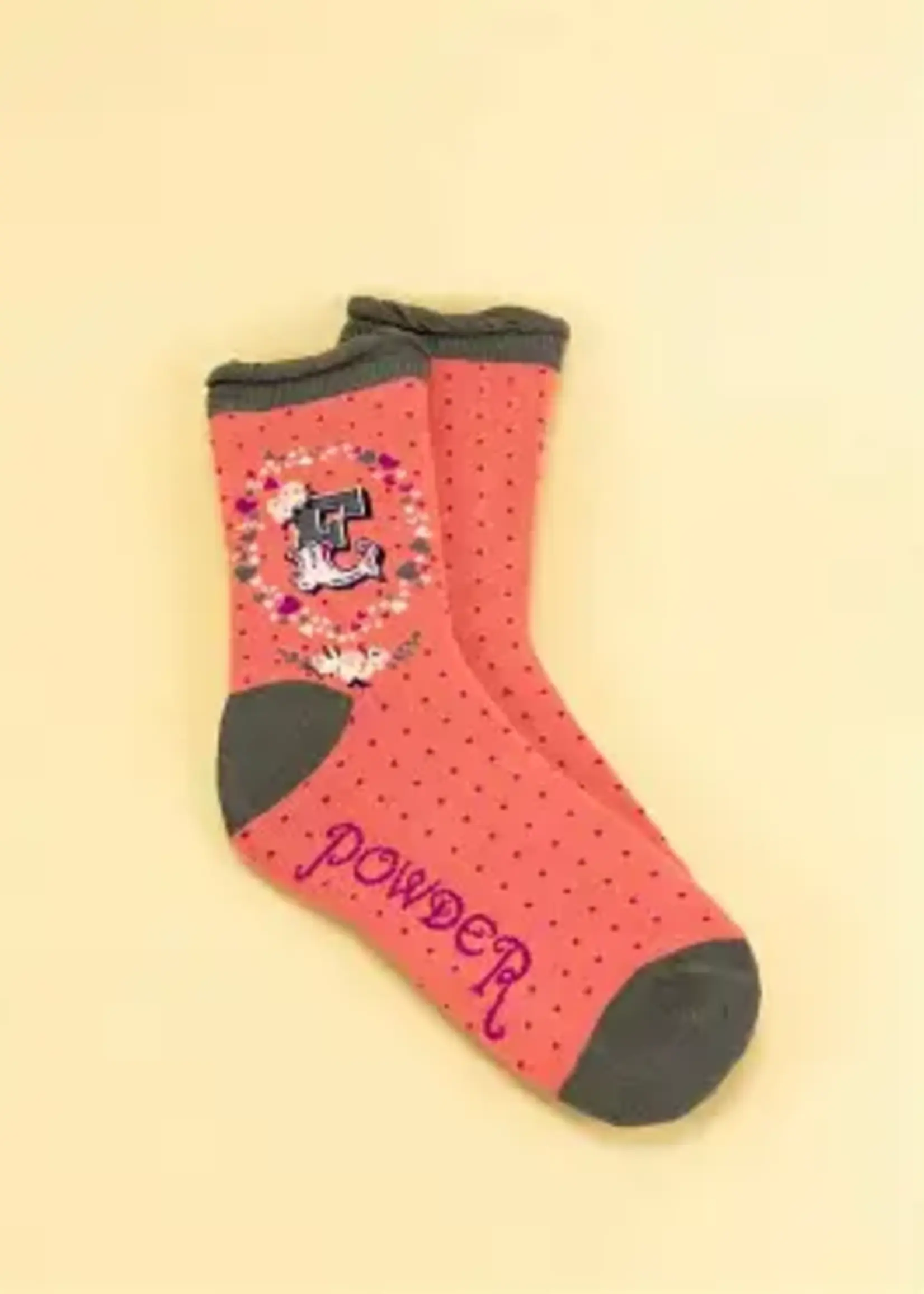 Powder UK A-Z Initial Socks