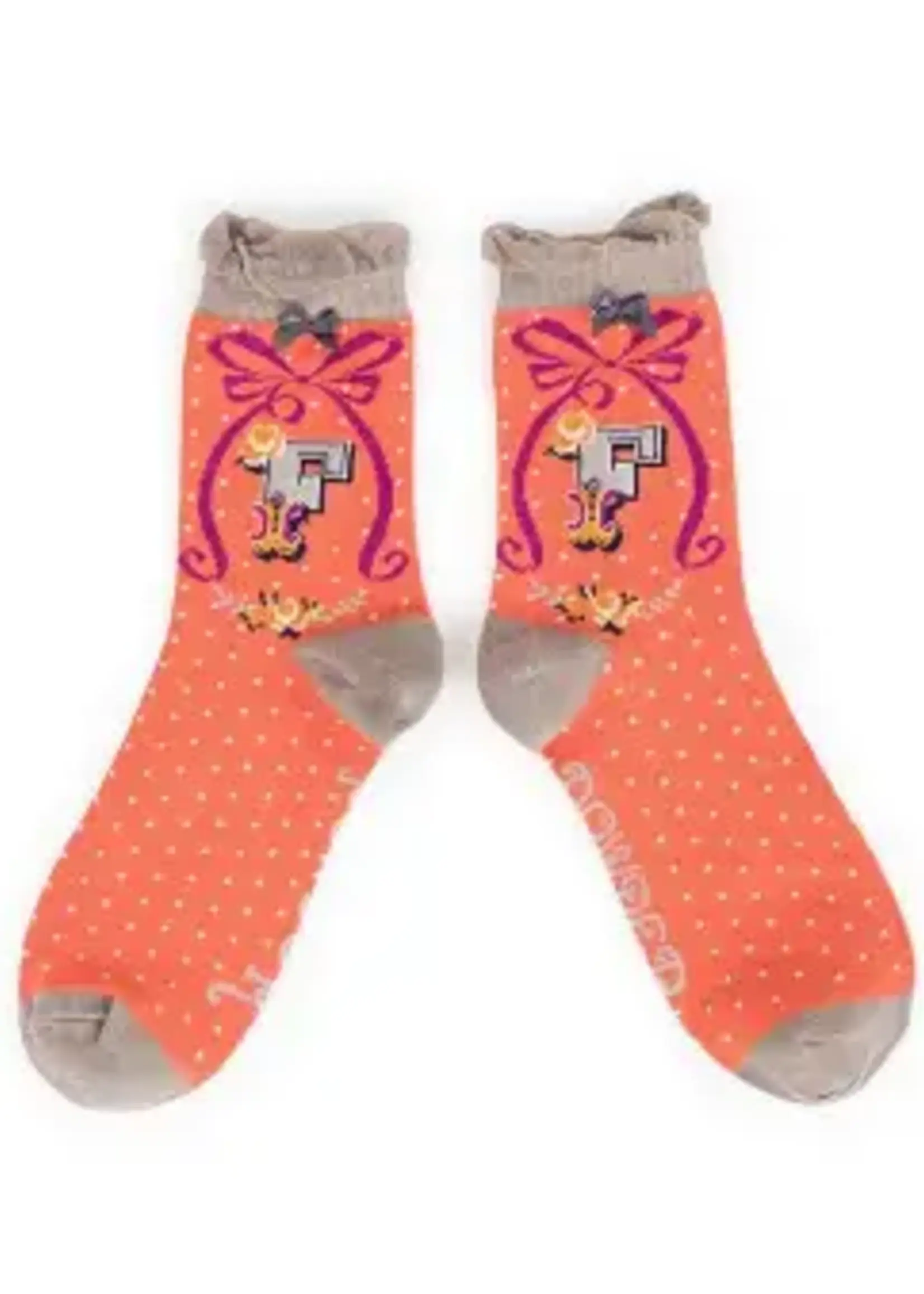 Powder UK A-Z Initial Socks