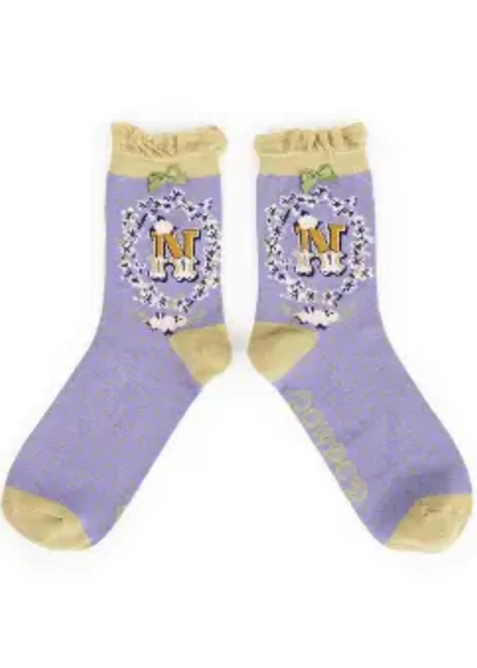 Powder UK A-Z Initial Socks