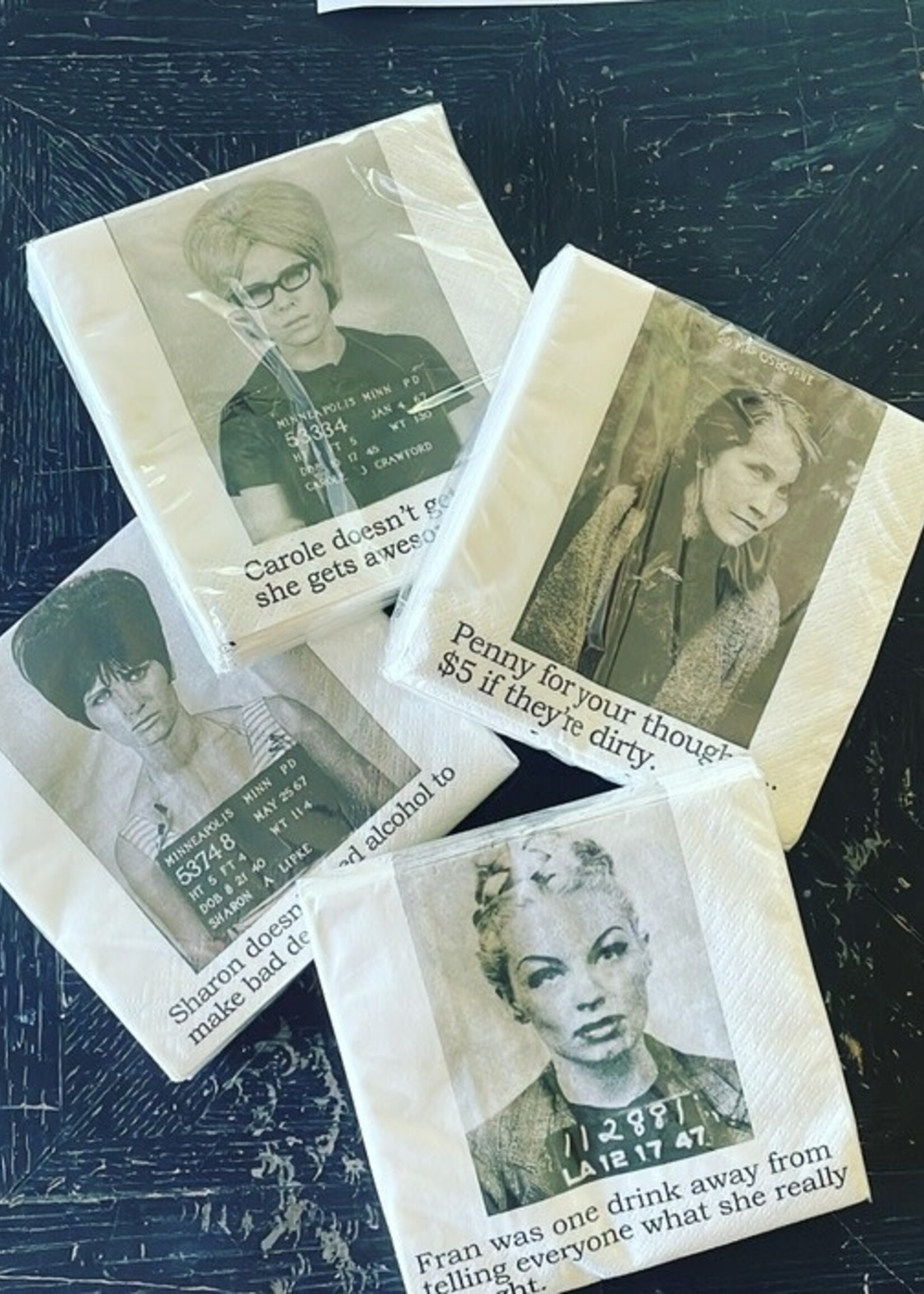 MugShot Napkins Thomas Rum Pirate