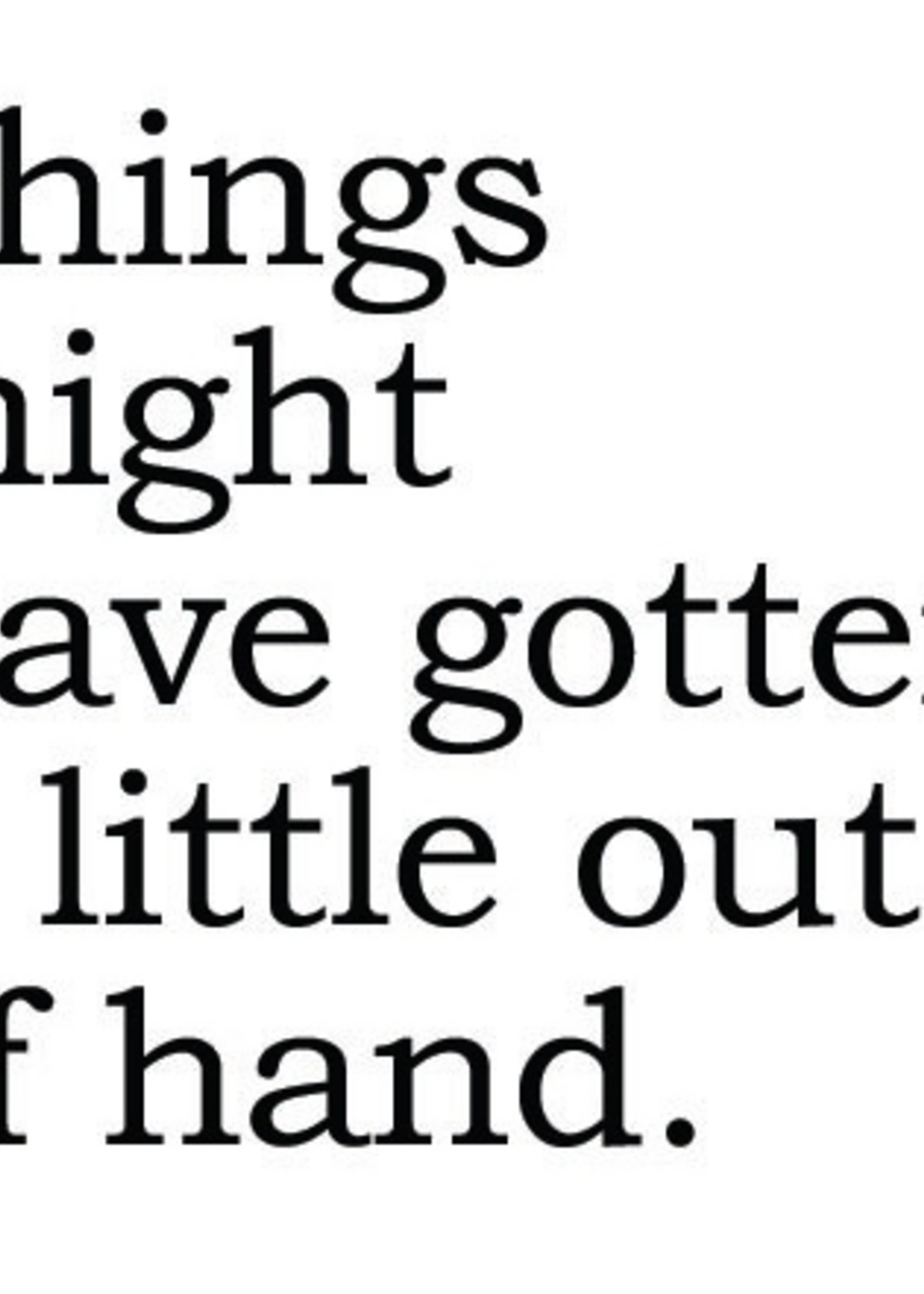 Mugshot Out of Hand Card