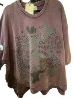 Jaded Gypsy Dance With The Moon Sweatshirt Peace Plum One Size PREORDER MARCH 26