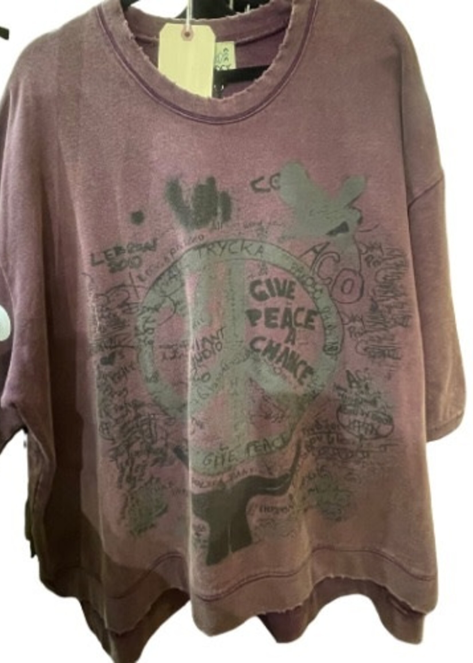 Jaded Gypsy Dance With The Moon Sweatshirt Peace Plum One Size PREORDER MARCH 26