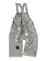 Jaded Gypsy Endless Travel Overalls Midnight Railroad Black One Size