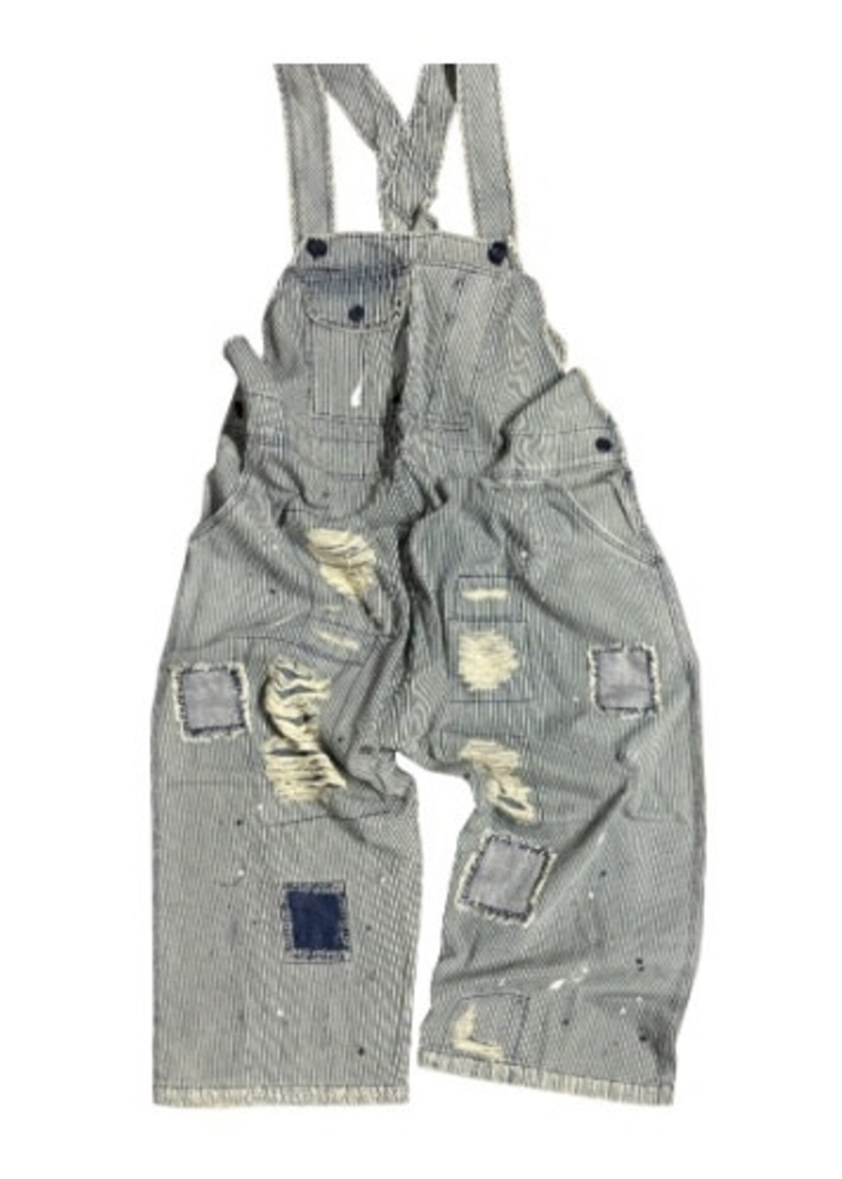 Jaded Gypsy Endless Travel Overalls Midnight Railroad Black One Size