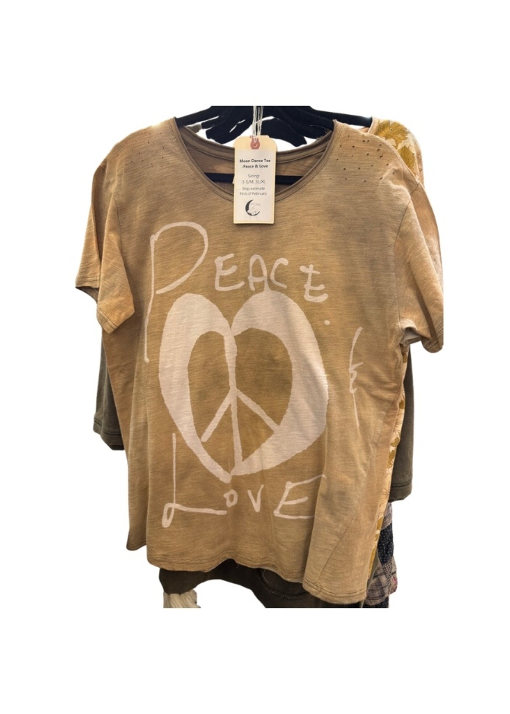 Jaded Gypsy Clothing Moon Dance Tee Peace & Love